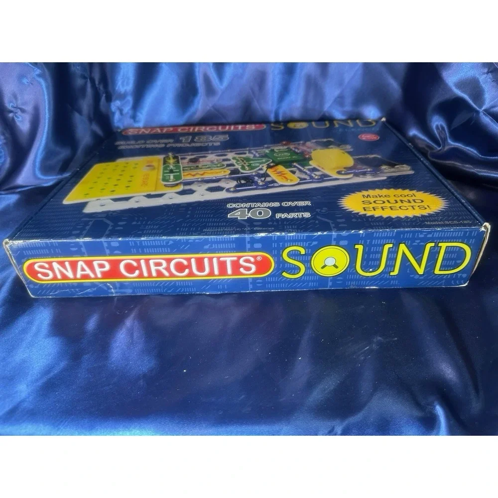 Snap Circuits Sound SCS-185 Elenco 185 Projects 40+ Parts W/ Sound Effects!